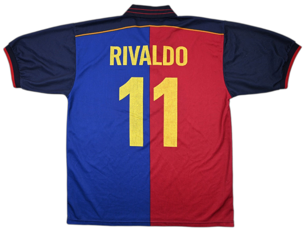 1999-00 BARCELONA *RIVALDO* KOSZULKA L