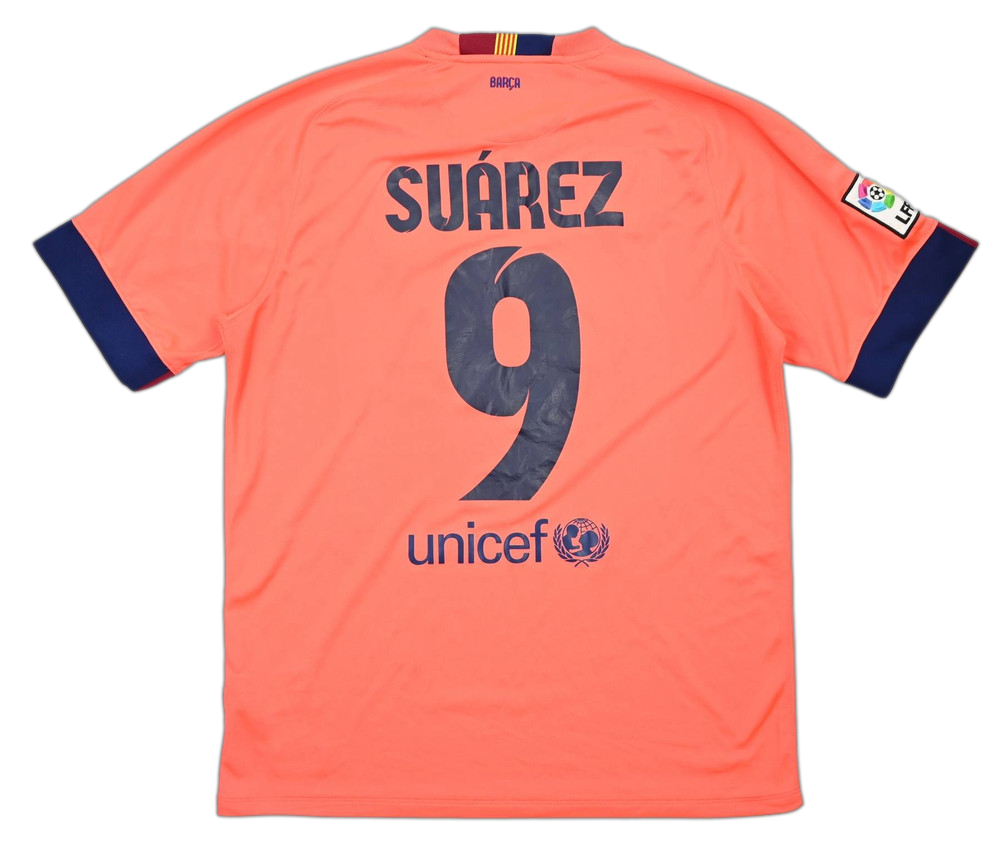 2014-15 FC BARCELONA *SUAREZ* KOSZULKA L