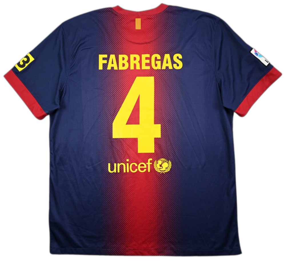2012-13 BARCELONA *FABREGAS* KOSZULKA XL