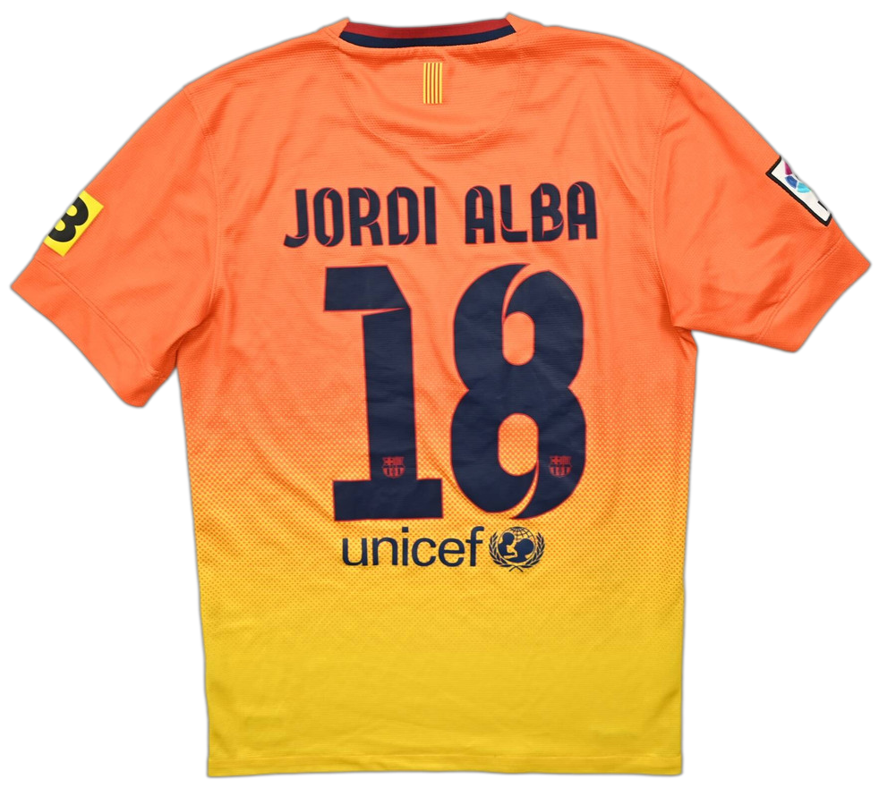 2012-13 FC BARCELONA *JORDI ALBA* KOSZULKA S