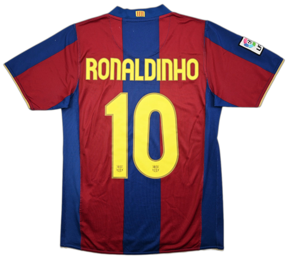 2007-08 BARCELONA *RONALDINHO* KOSZULKA S
