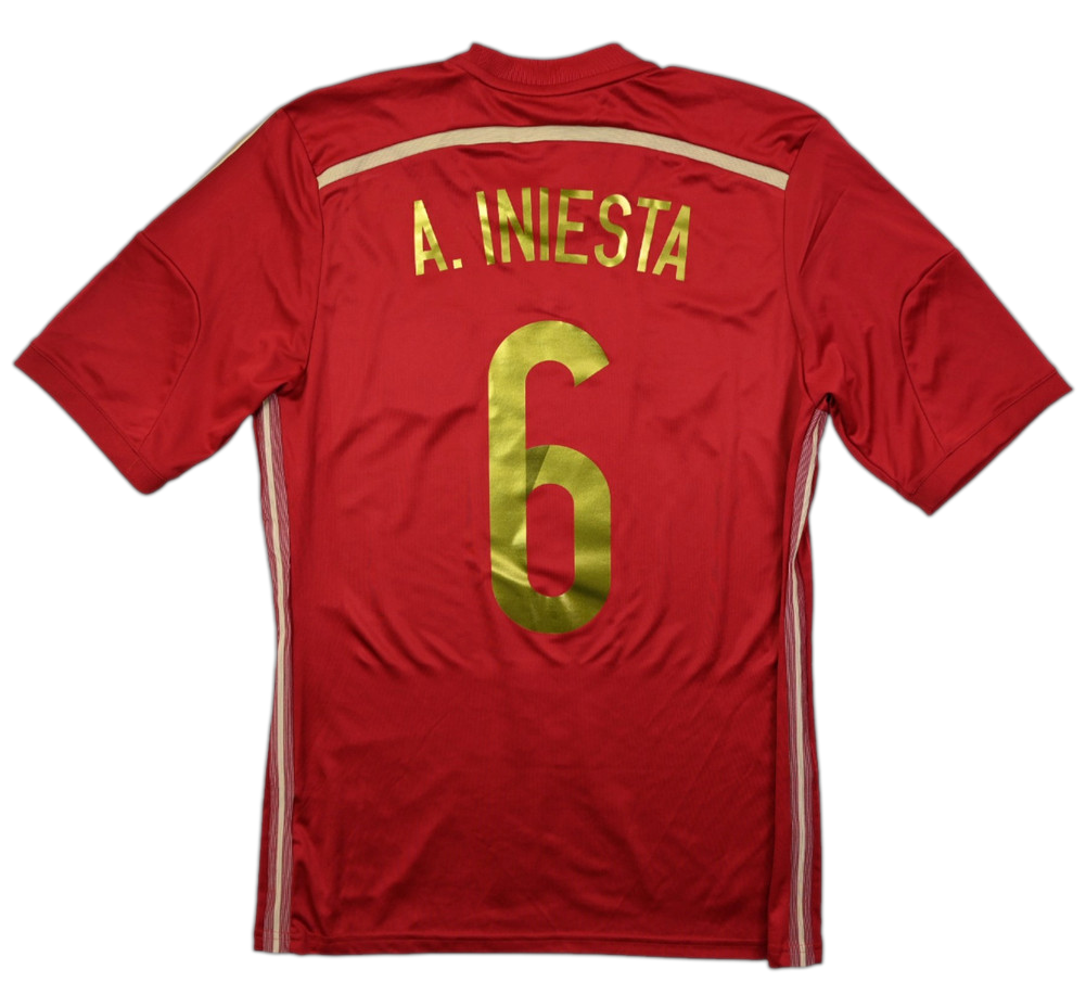 2013-15 SPAIN *A. INIESTA* KOSZULKA S