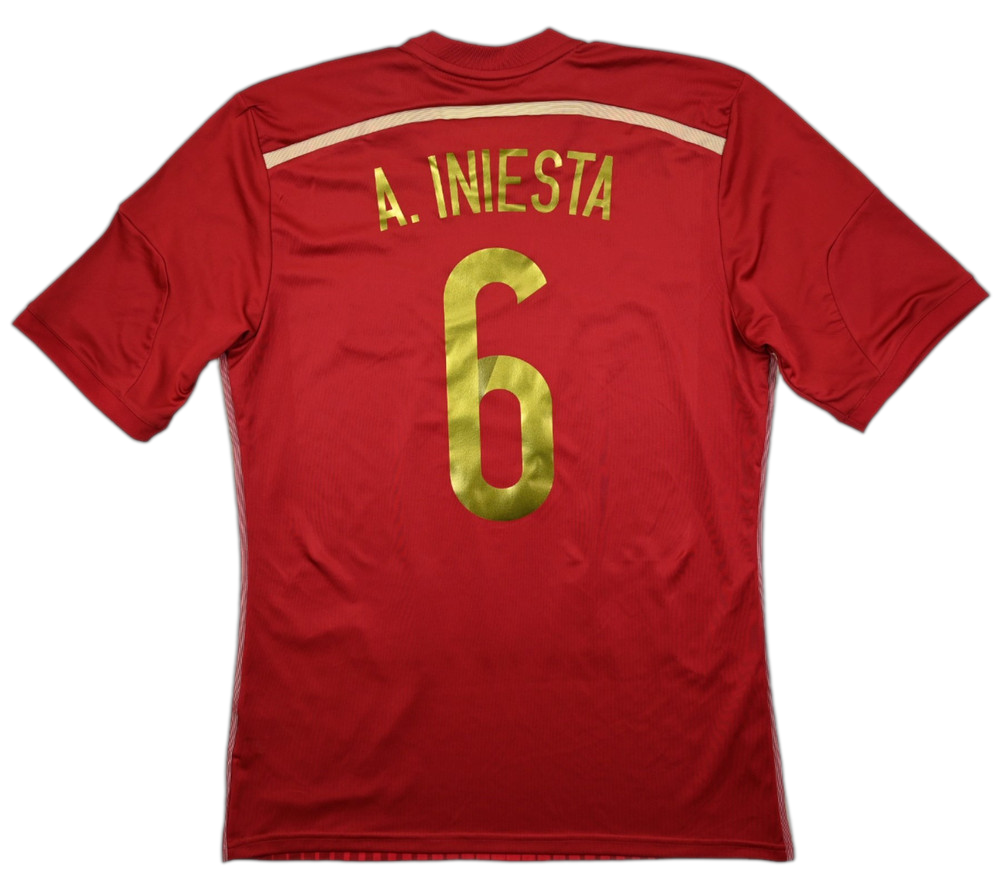 2014-15 SPAIN *A.INIESTA* SHIRT M