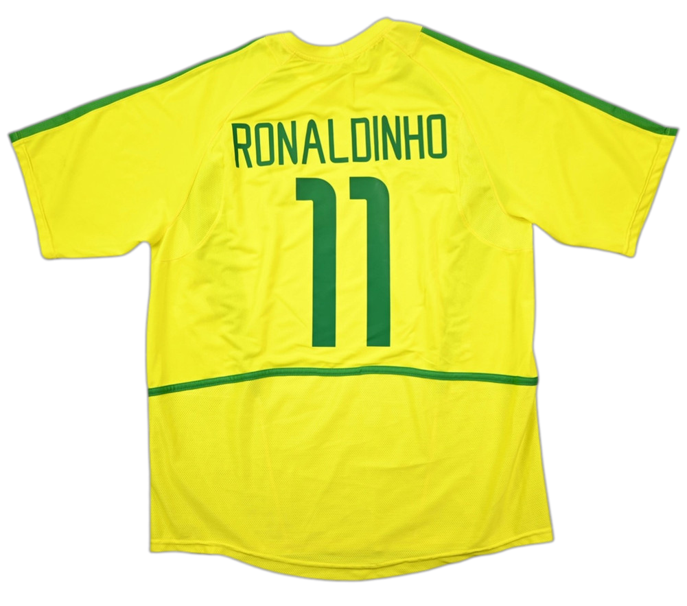 2002-04 BRAZIL *RONALDINHO* KOSZULKA XL
