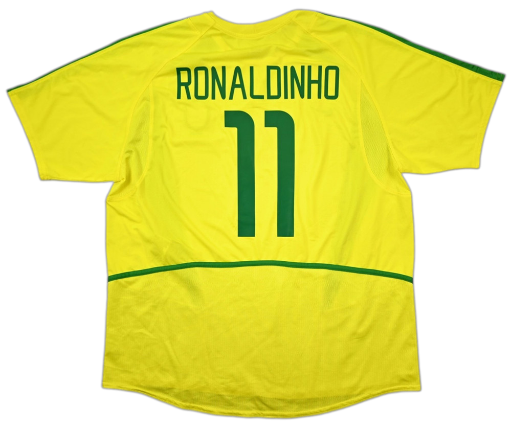 2002-04 BRAZIL *RONALDINHO* KOSZULKA XL